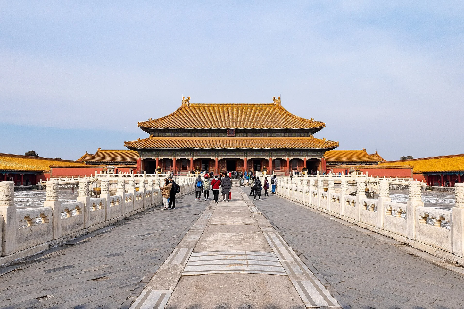 The Palace of Heavenly Purity at the end of a raised approach.