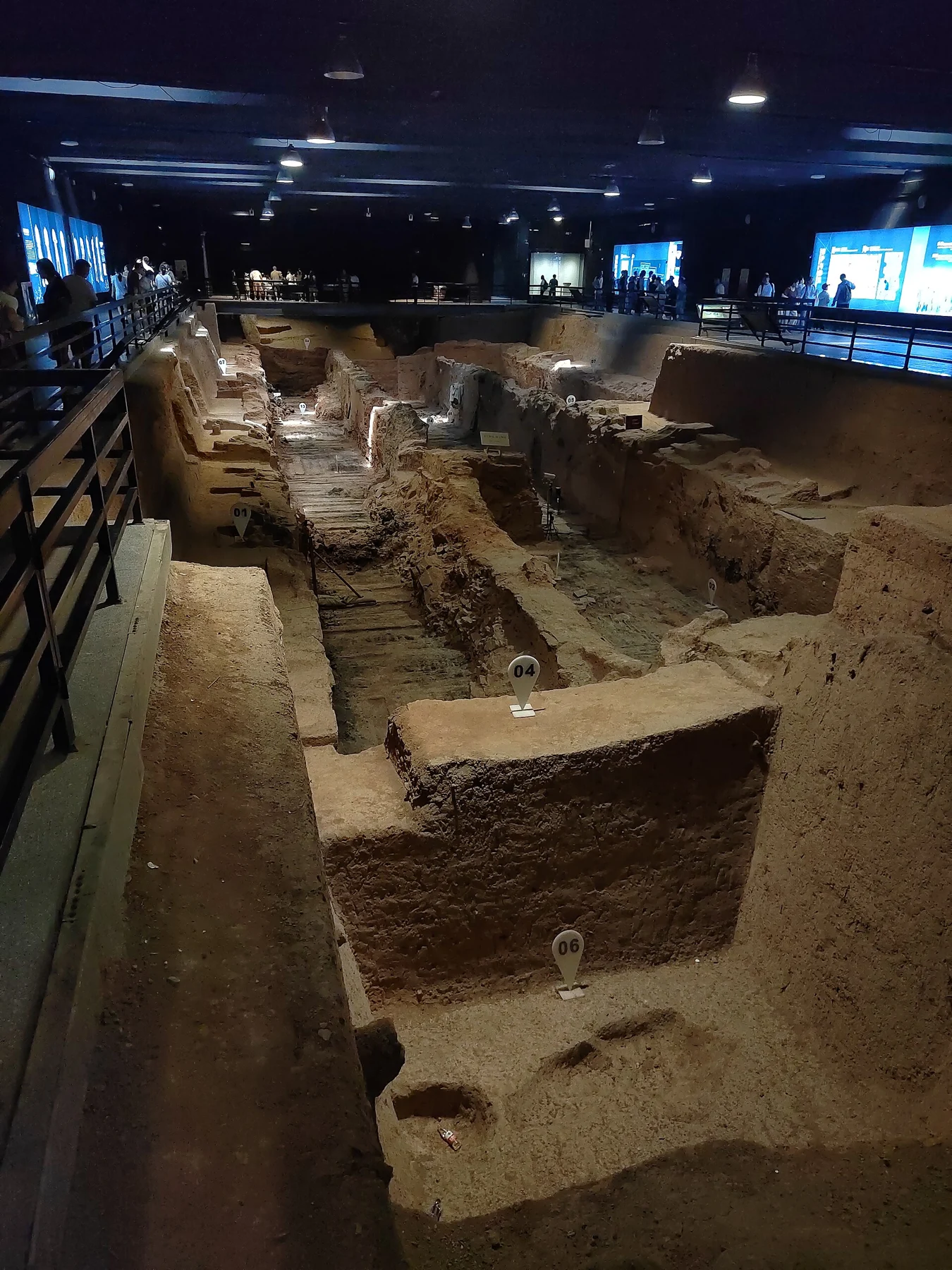 The excavated K 9901 pit inside its protective hall
