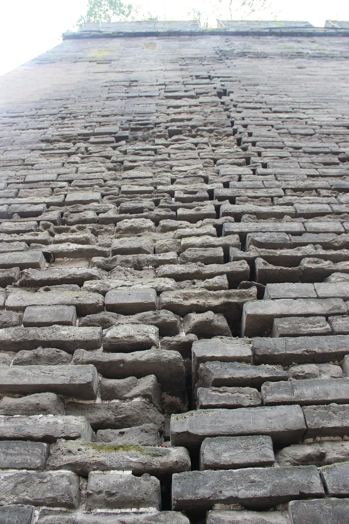 Close view of brickwork near Xi’an South Gate