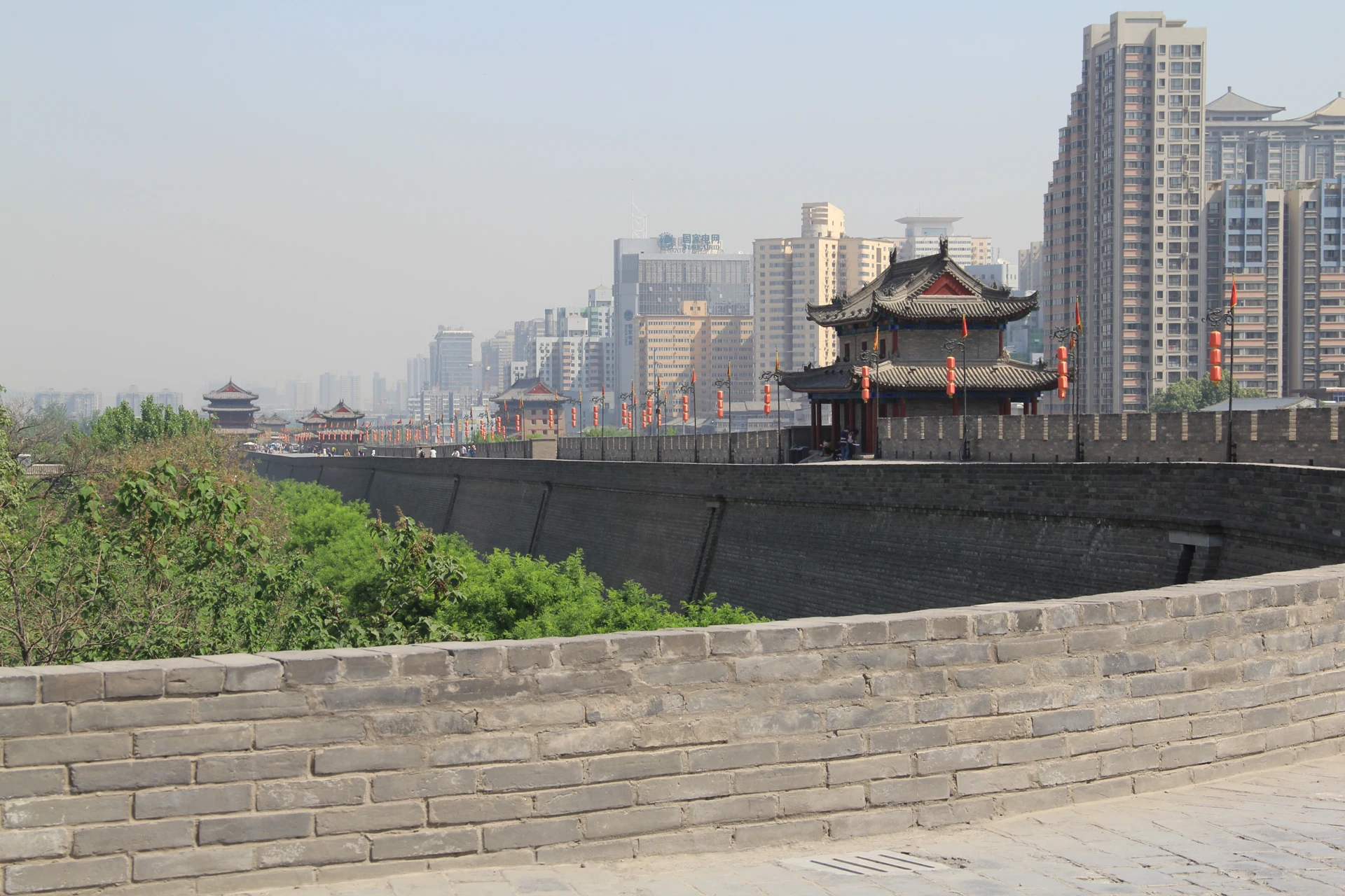 Xi’an city wall, photographed in 2013